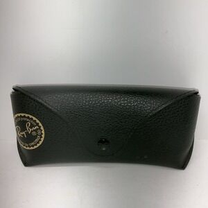 Authentic Ray-Ban‎ Sunglasses Leather Case - Soft Black And Textured
